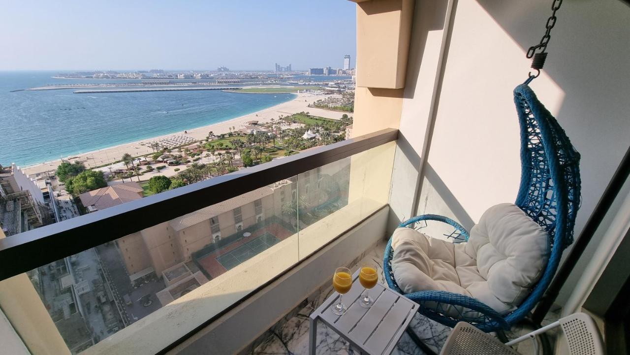 Luxury Sea View Beachfront 3 Bedroom Apt, Jbr 迪拜 外观 照片